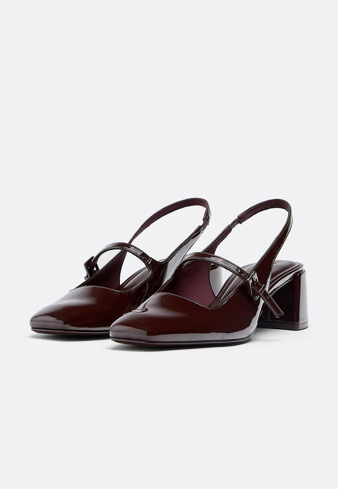 Scarpe Mary Jane Donna In Camoscio Viola, Con Cinturino Alla Caviglia Regolabile E Fiocco, Tacco Grosso 6 Cm, Taglia 40.5 EU