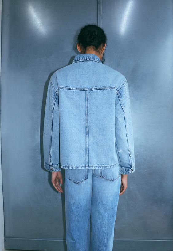 Traper Jakna S Našivenim Džepovima Sa Sjajem