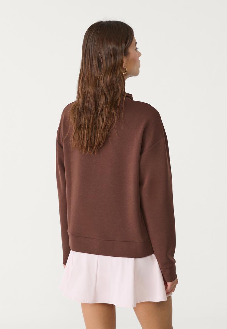 sudadera cremallera tacto suave