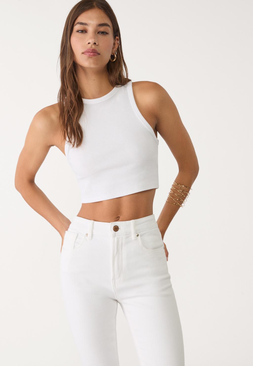 D07 regular waist skinny jeans