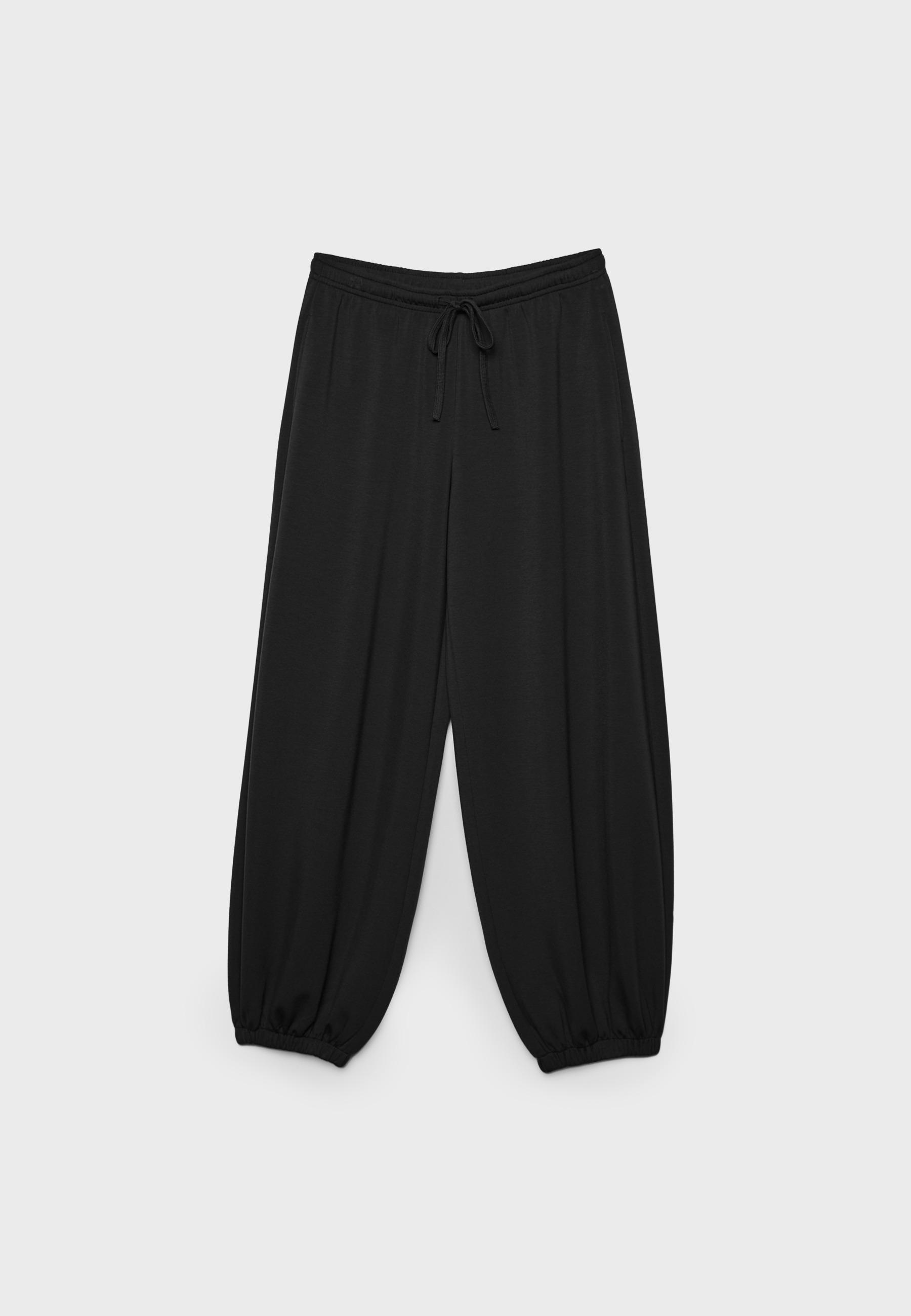 Yumuşak dokulu balon jogger pantolon - Görsel 6