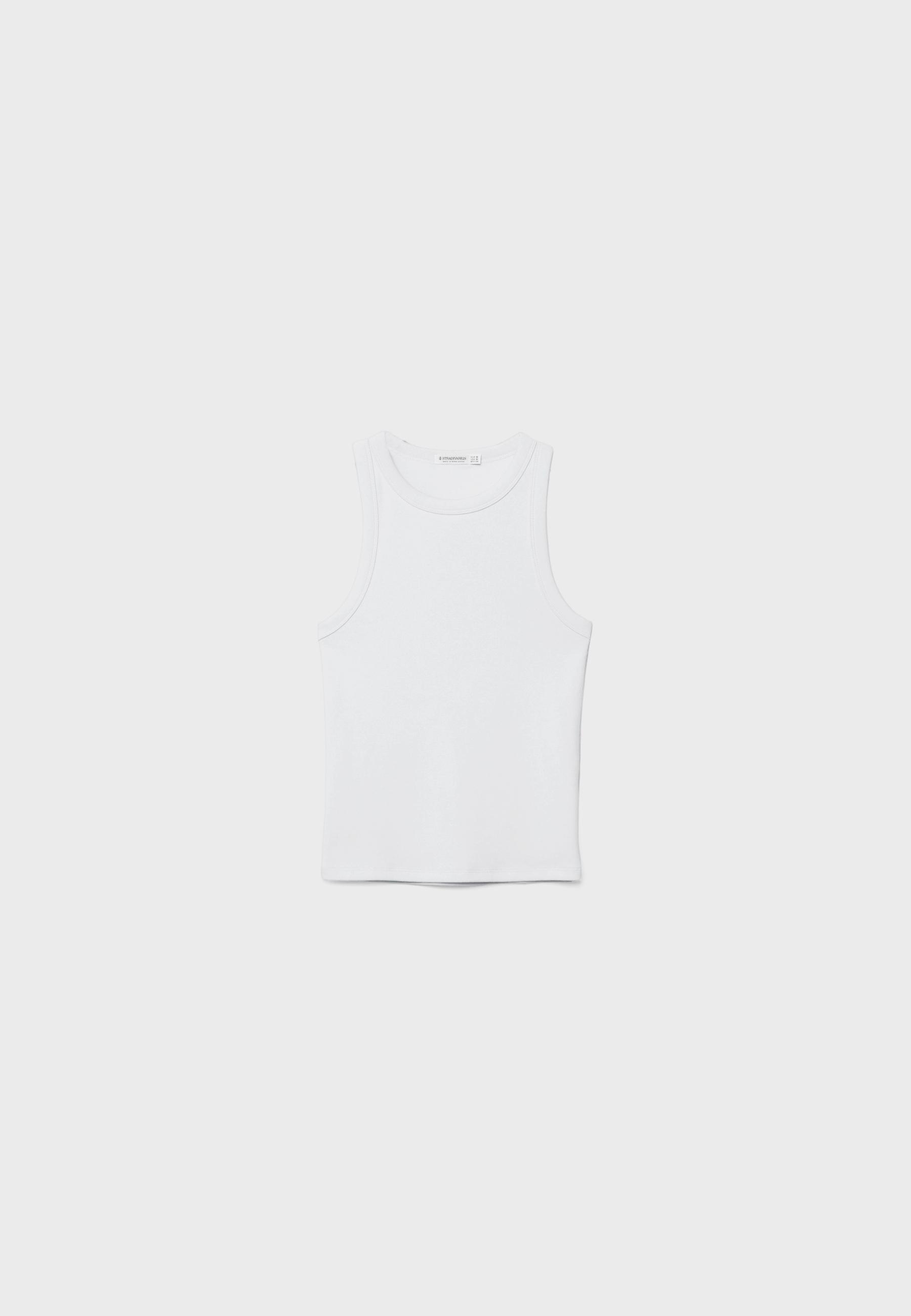 Basic racerback top — White