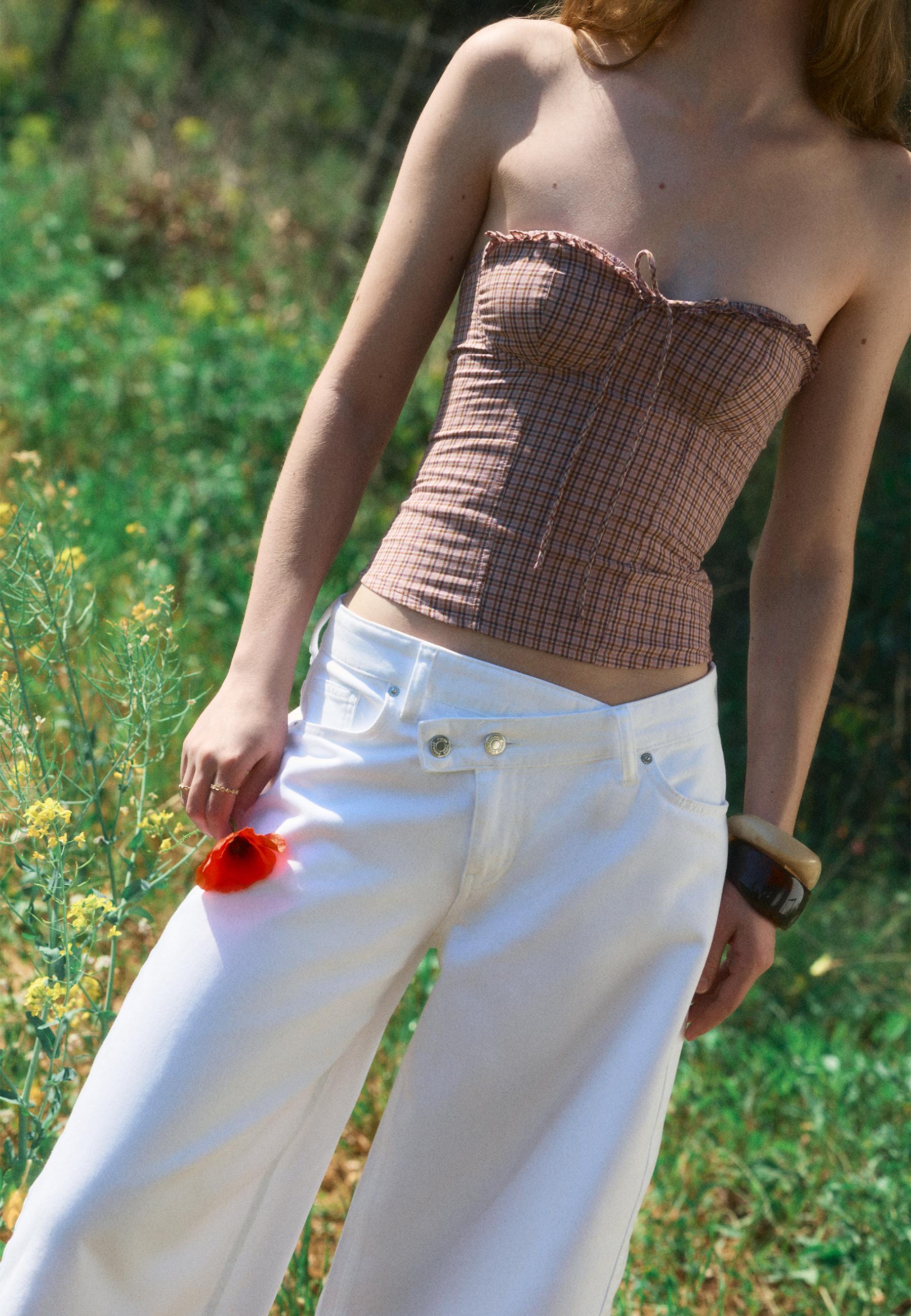 Bustier corset top — Pastel pink