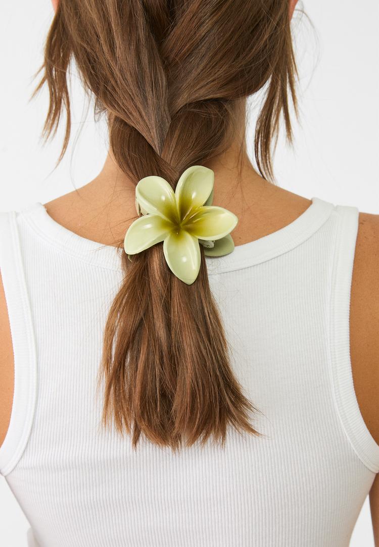 set 3 pinzas de pelo flor