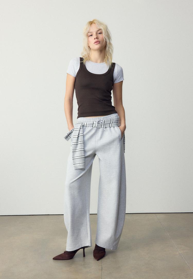 geribbelde racerback top