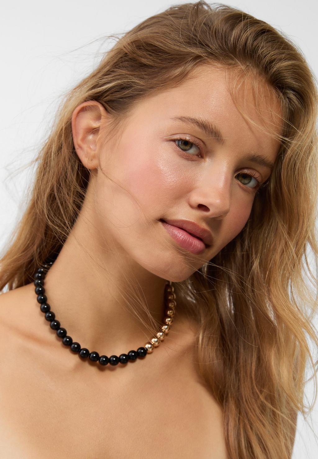 Collier boules combinées