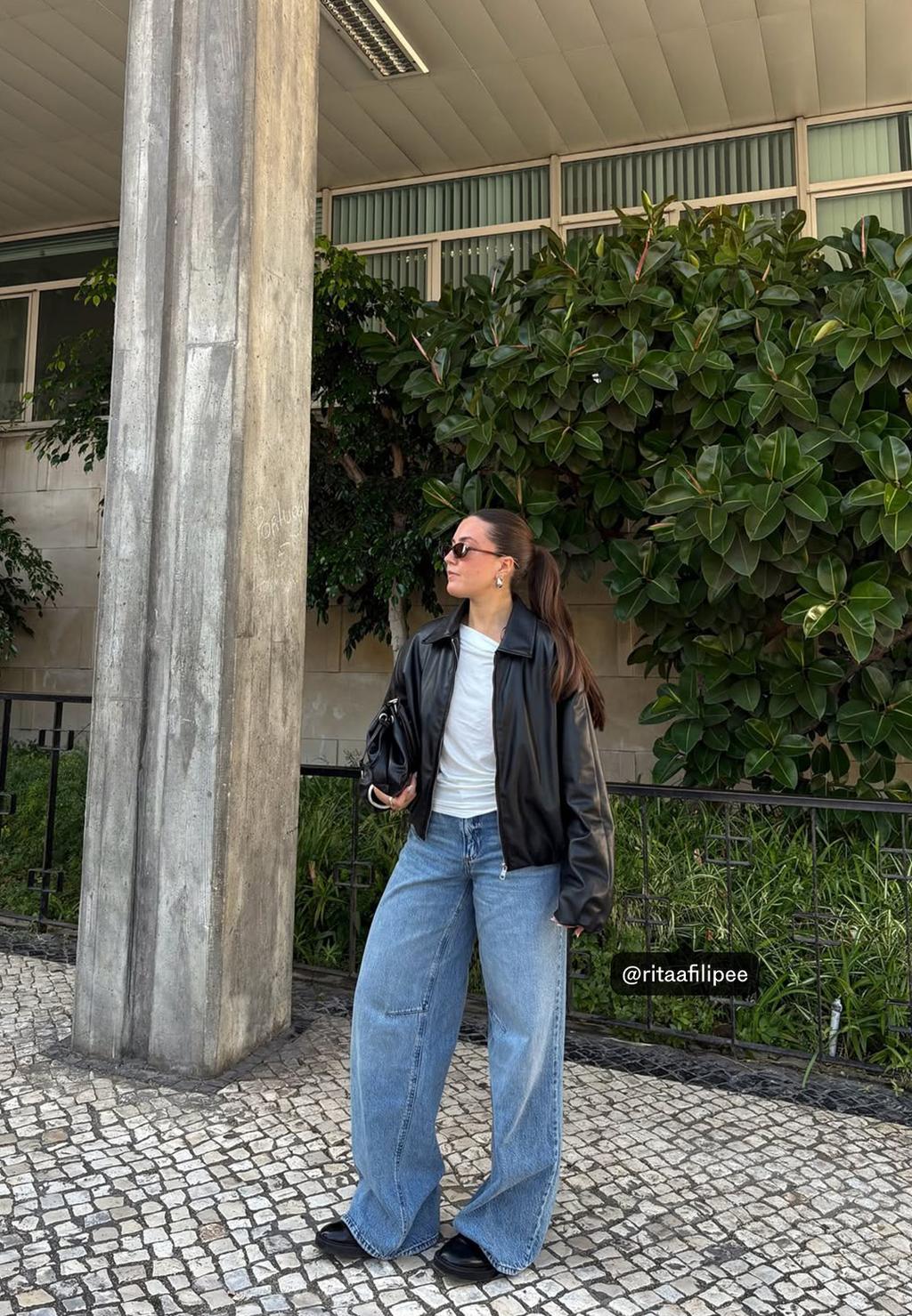 Jeans kaki lebar Relaxed fit D94