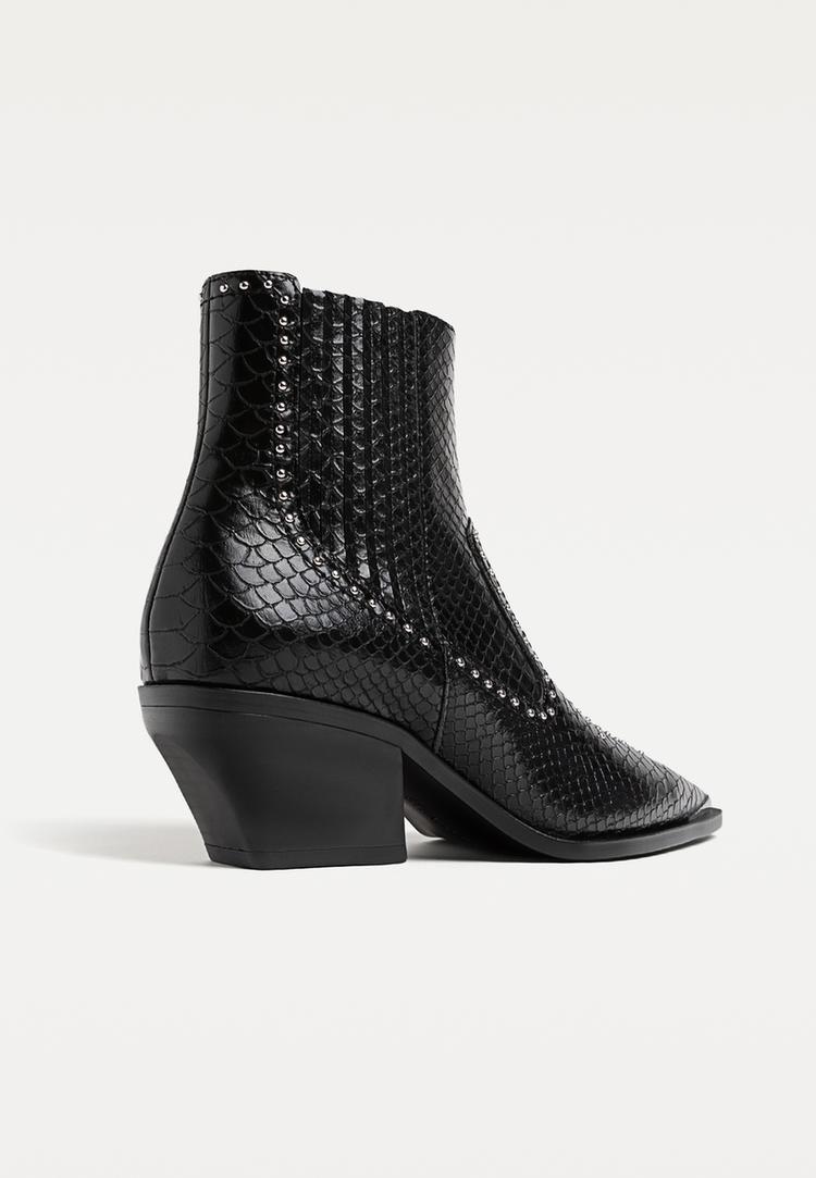 botines cowboy tachas