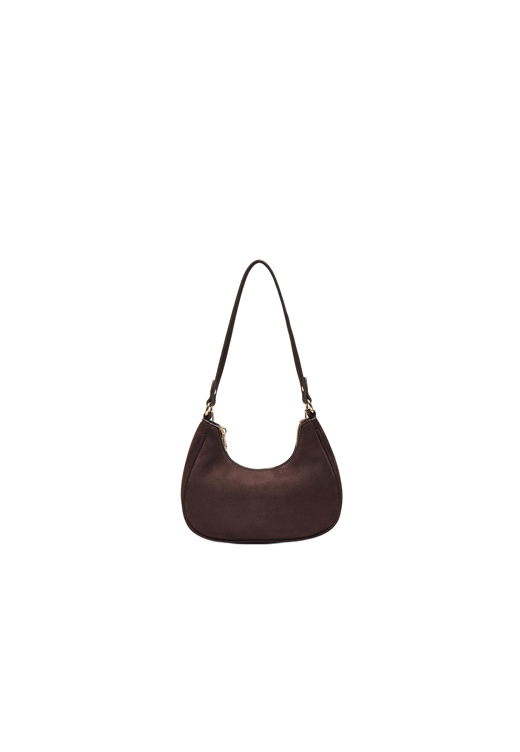 Half-moon shoulder bag — Brown