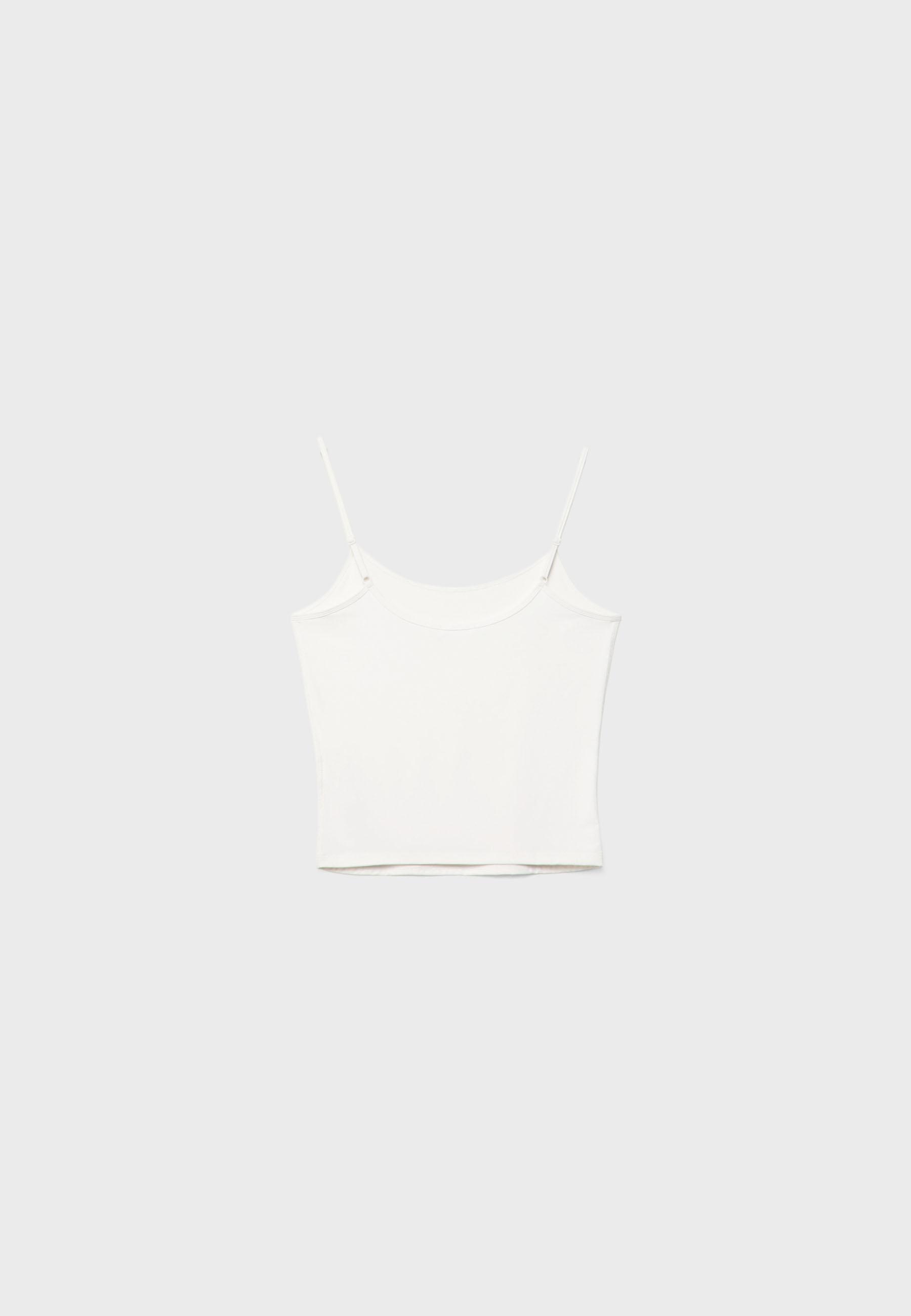 Basic tank top — Ecru