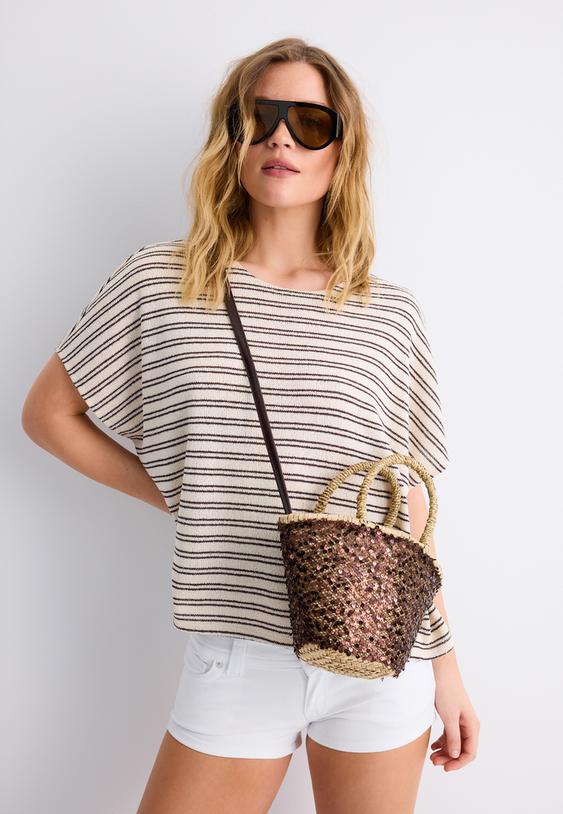 mini cesto lantejoulas