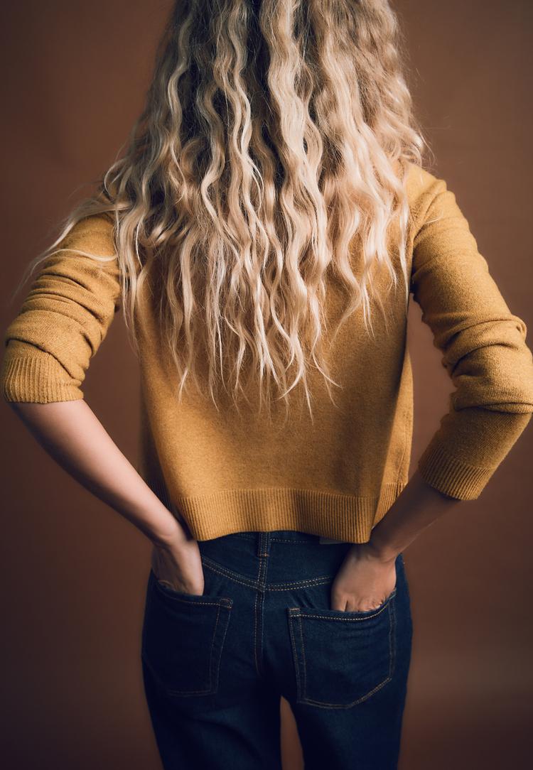 veste en maille a boutons toucher doux