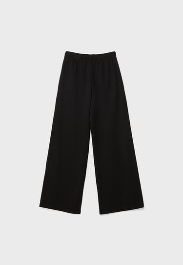 Wide-leg jogger trousers — Black 7