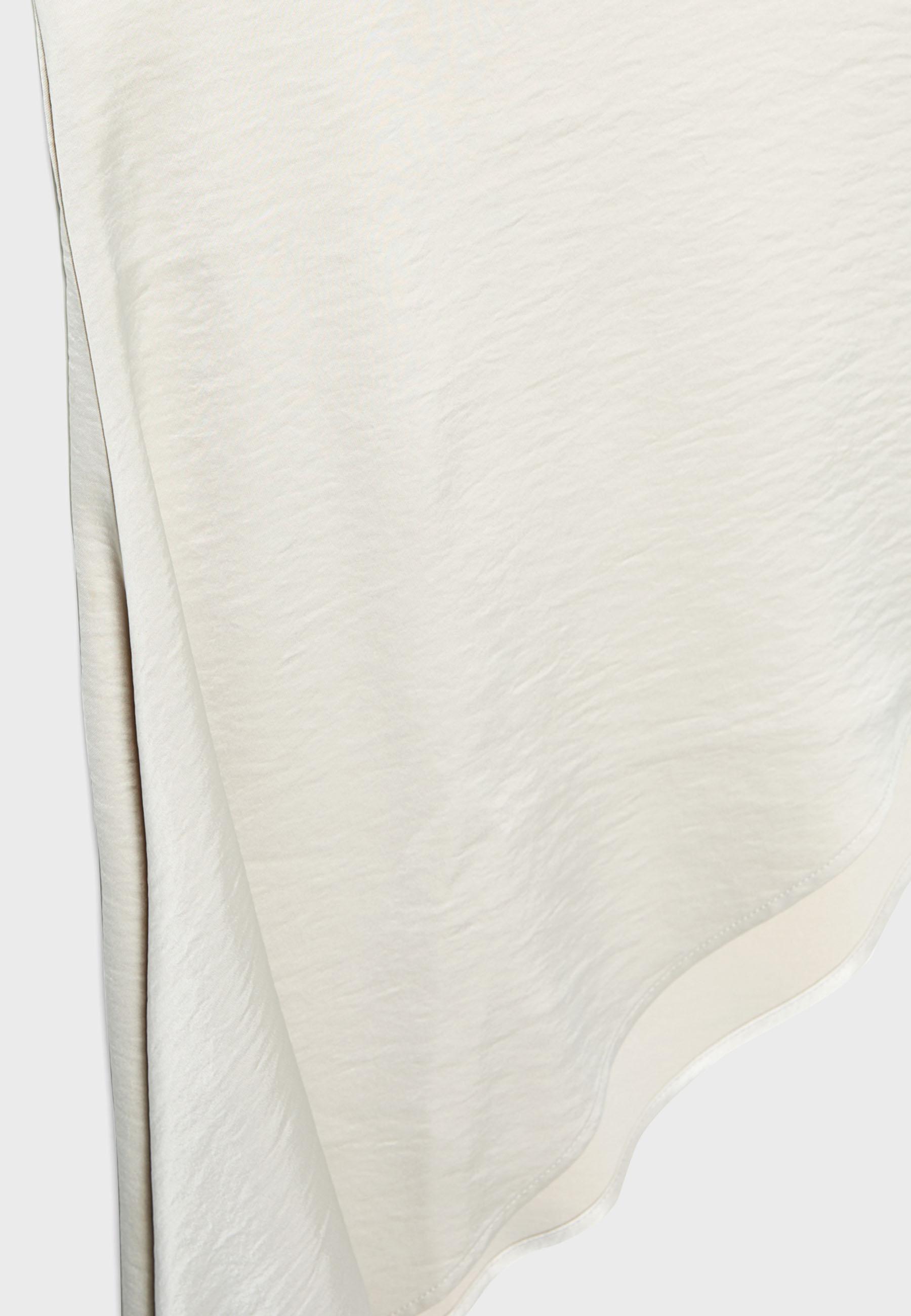 Asymmetric satin top — Stone