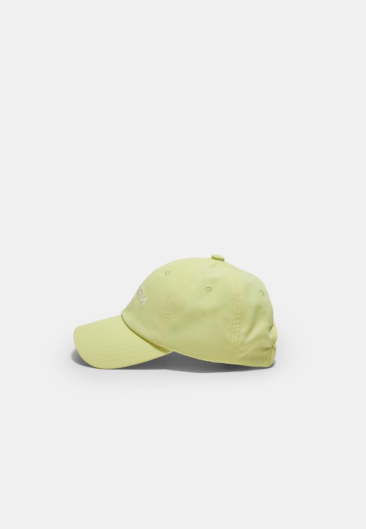 Stradivarius Καπέλο Τζόκεϊ Barcelona Κίτρινο Παστέλ Os φωτογραφία