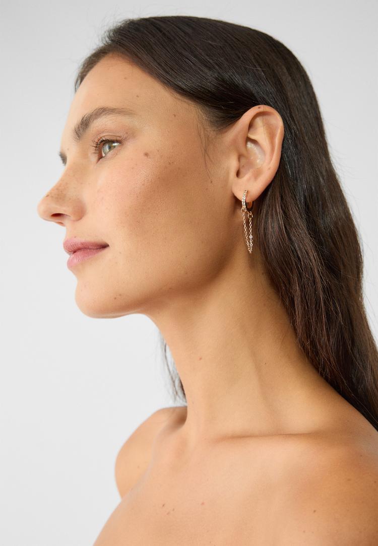 set 9 pendientes aros y brillos