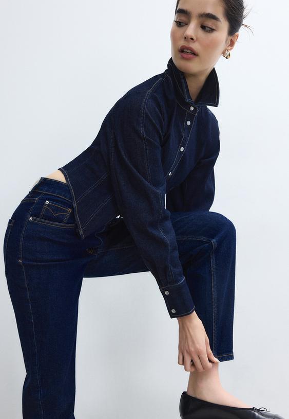 D10 mom fit dar kesim jean - Görsel 4