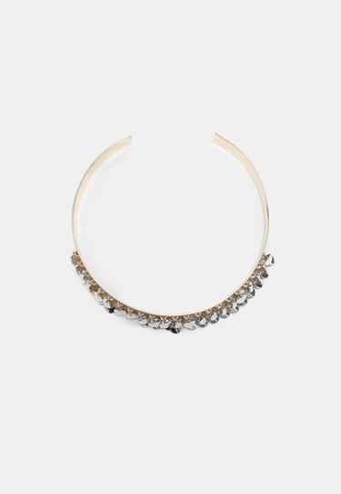 Small medallion choker necklace — Gold 5