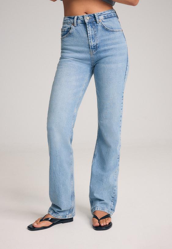 d98 jeans recht model met vintage effect