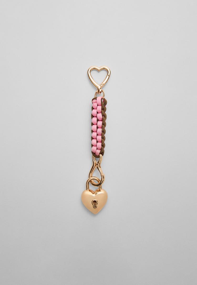 charm corazon candado