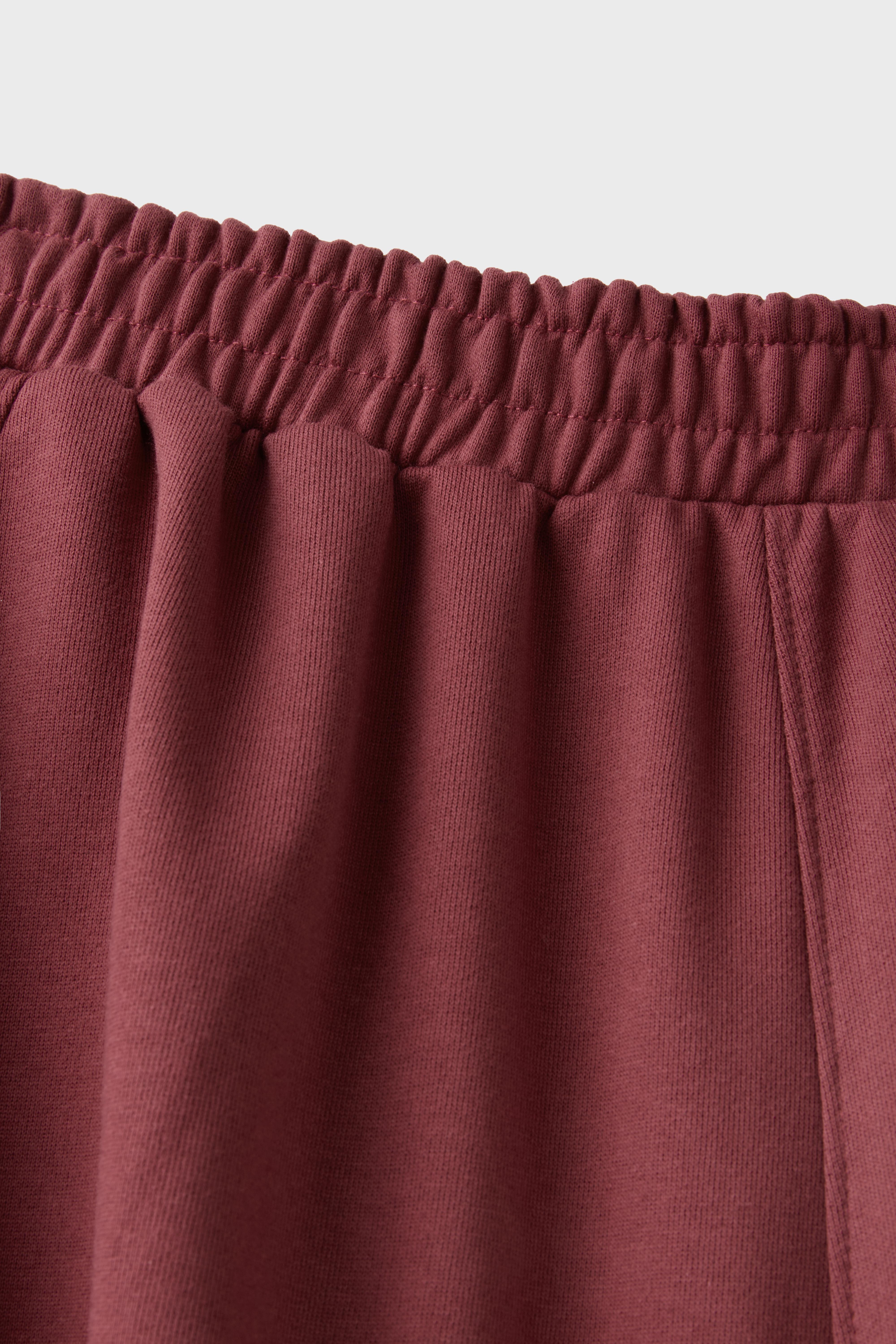 Balloon jogger trousers with toggles — Dark red