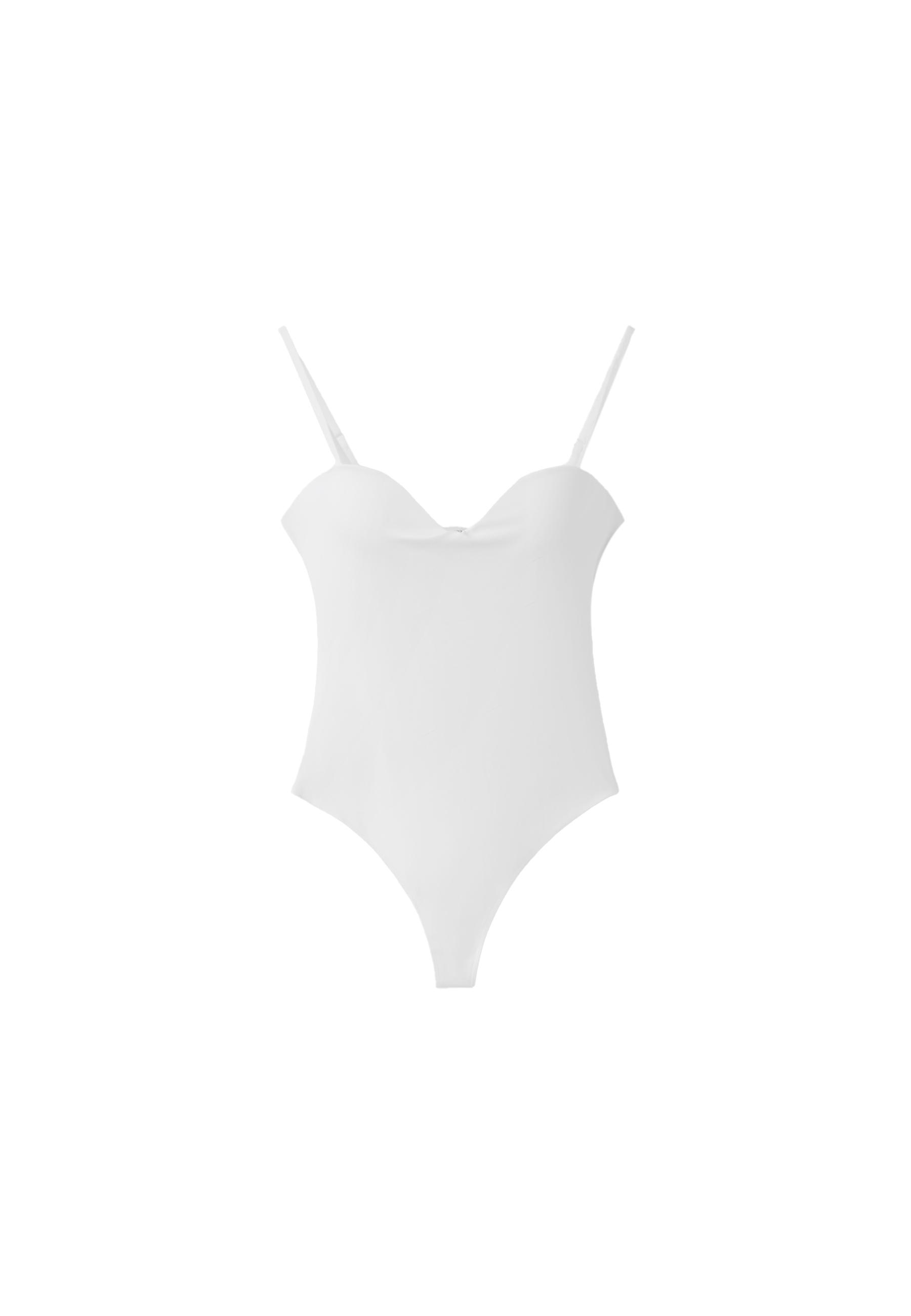 Padded cup bodysuit — Ecru