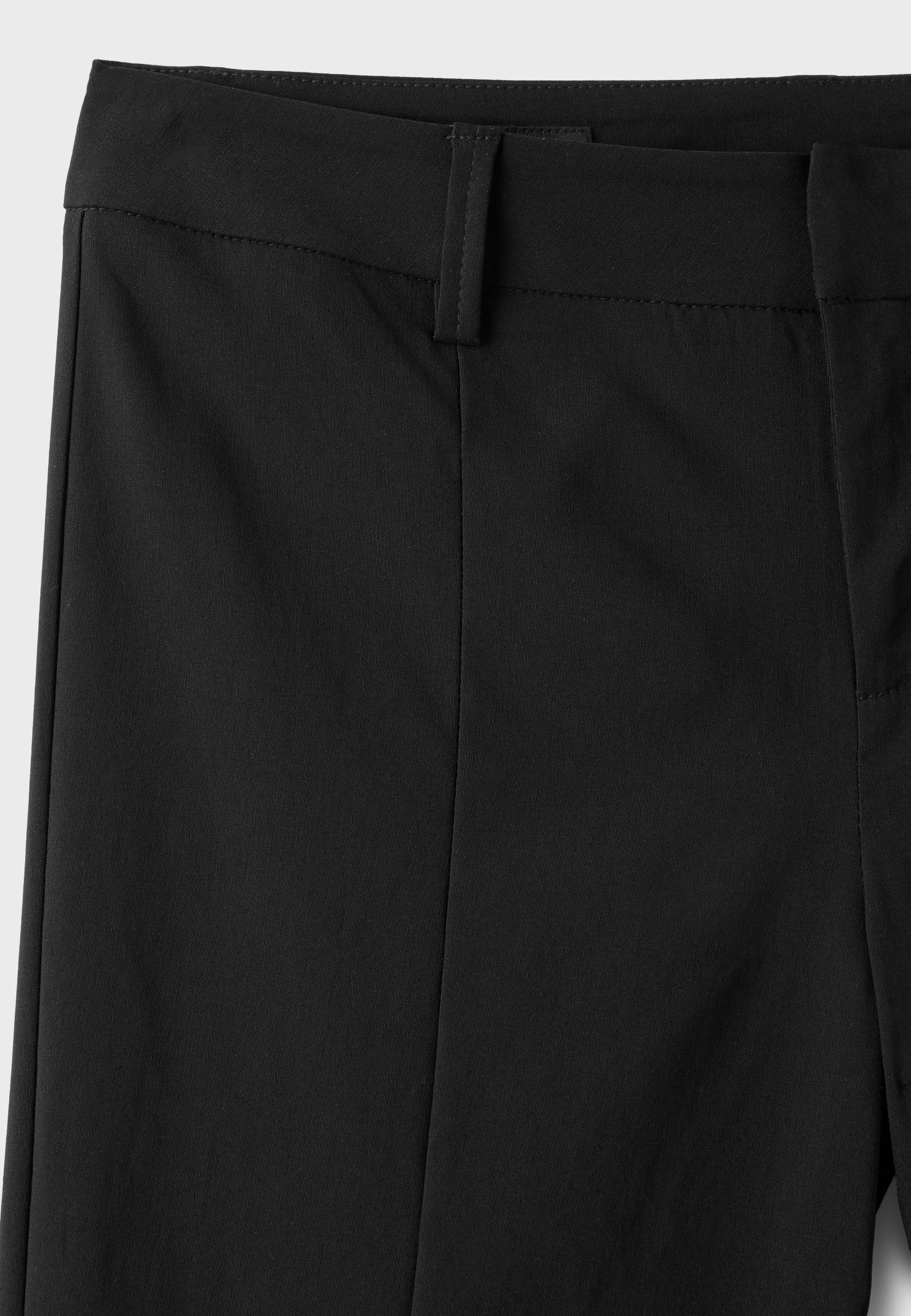 Bengaline trousers with splits — Black