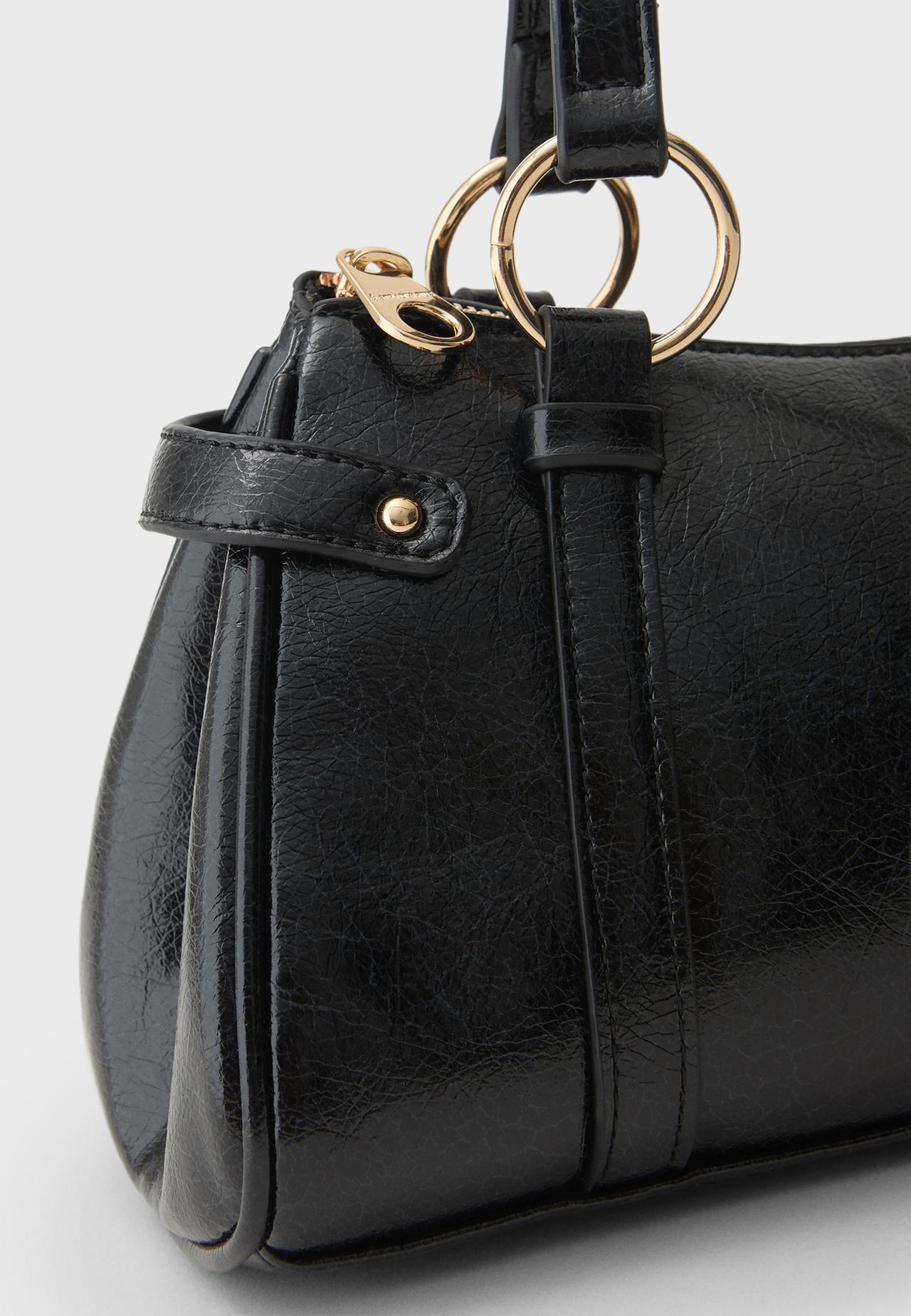 Retro shoulder bag — Black