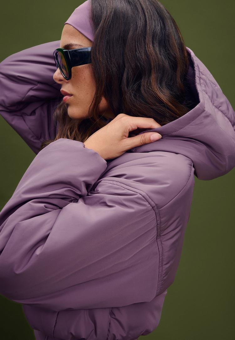 chaqueta acolchada abullonada