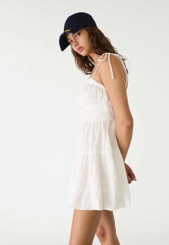 vestido corto globo goma cuerpo