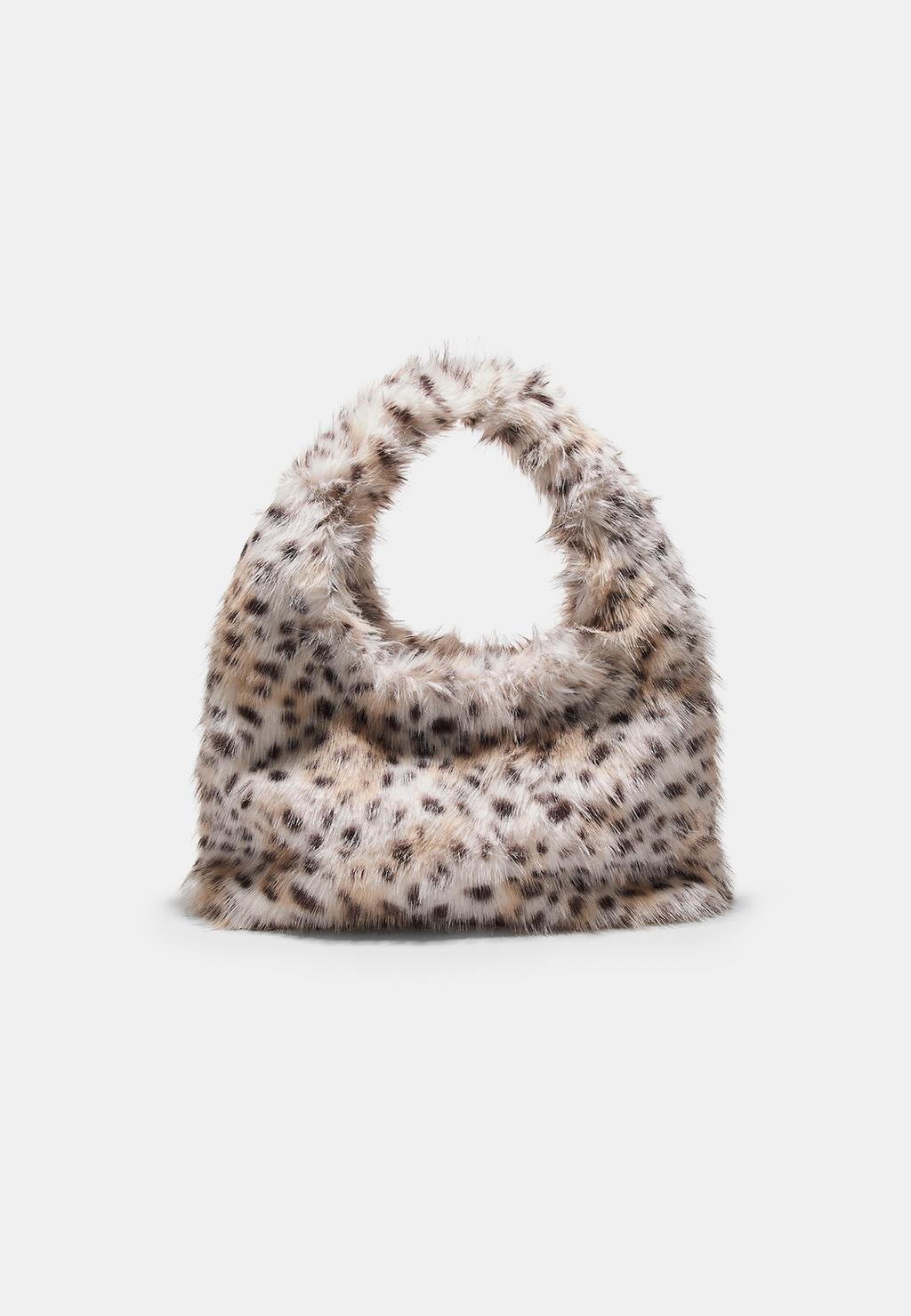 Sac épaule fausse fourrure