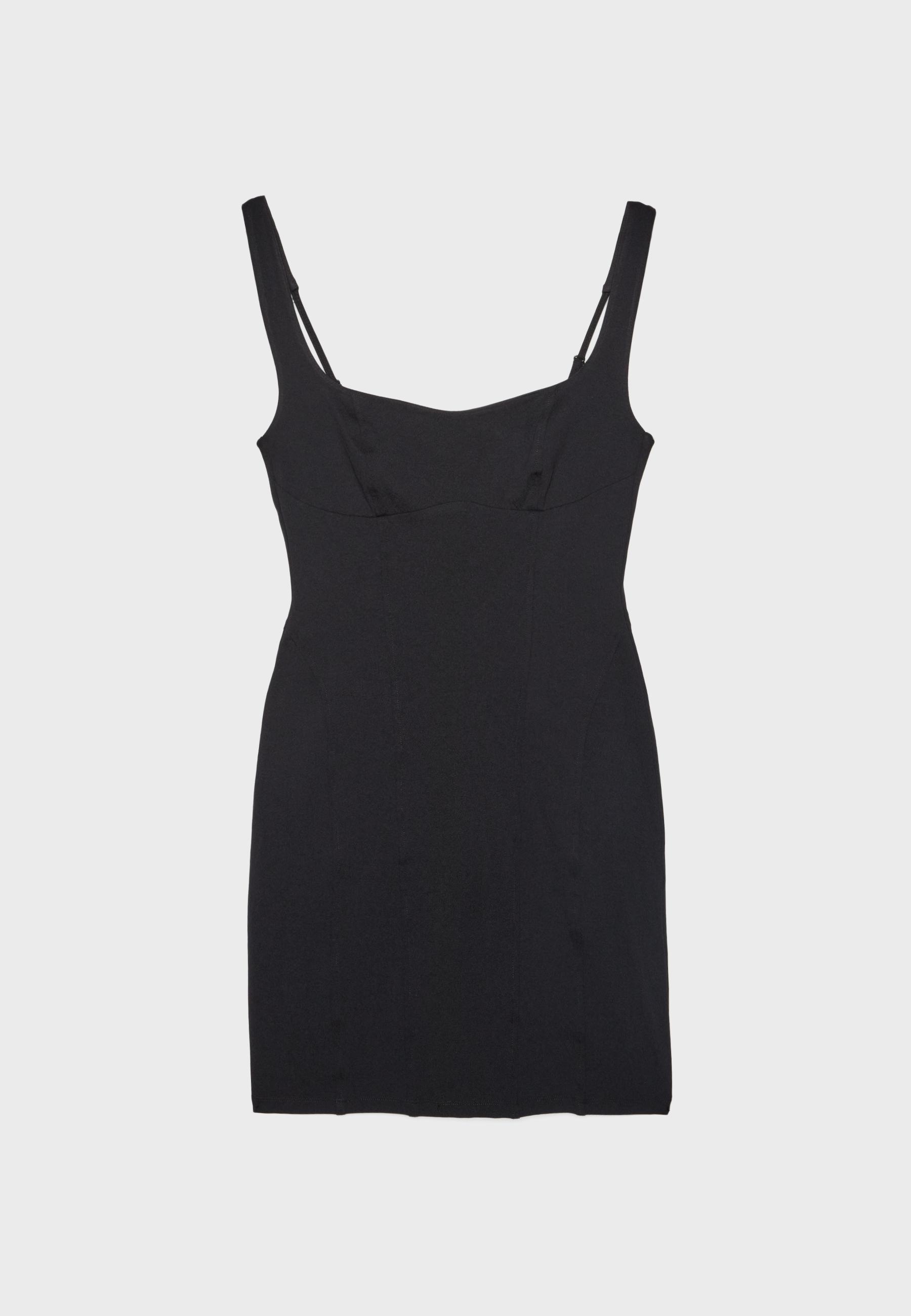 Short bodice dress — Black
