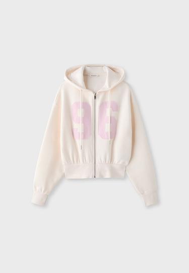 Regular printed sweatshirt — Beige 7