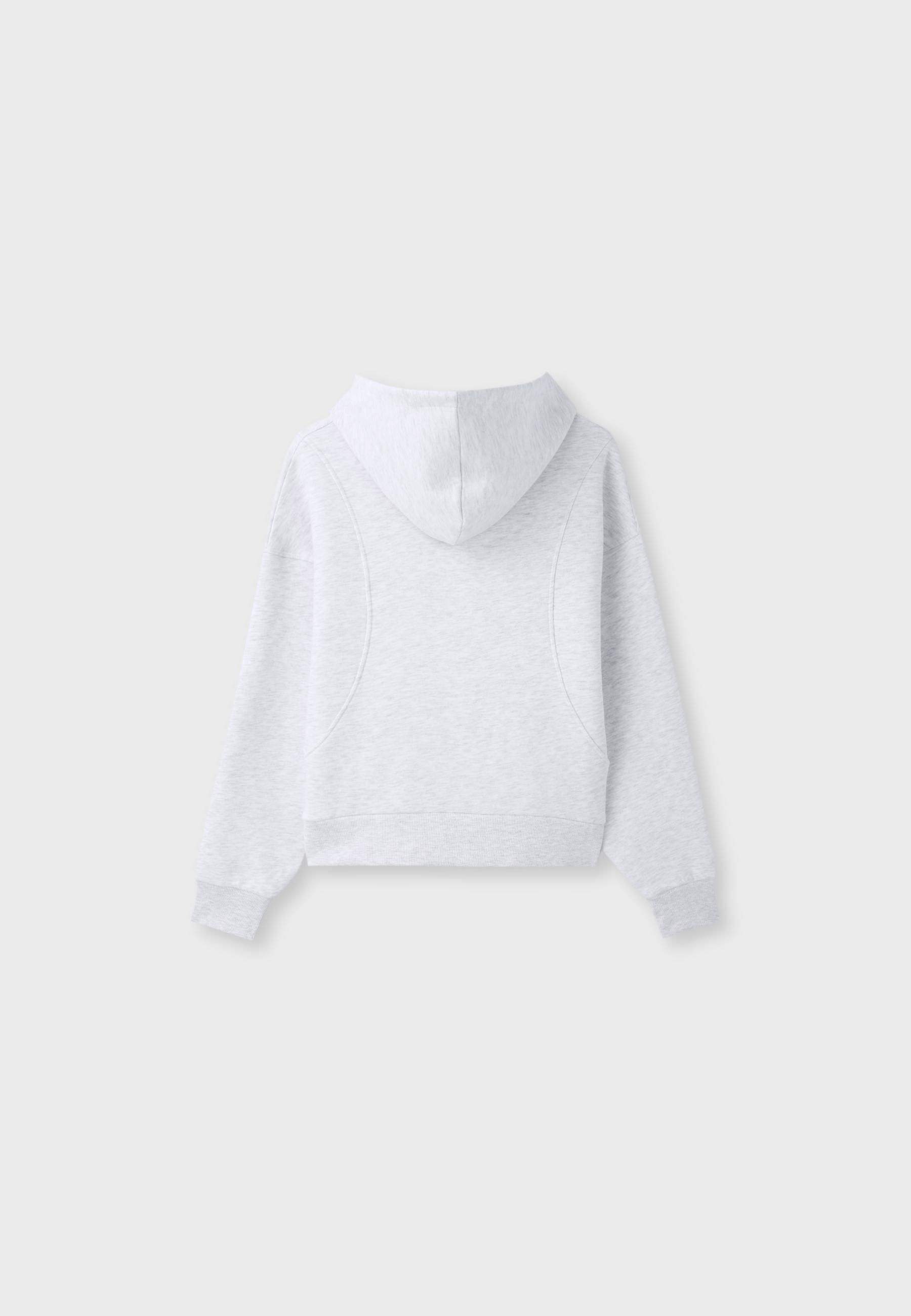 Stradivarius Yazılı kapüşonlu sweatshirt görsel 6
