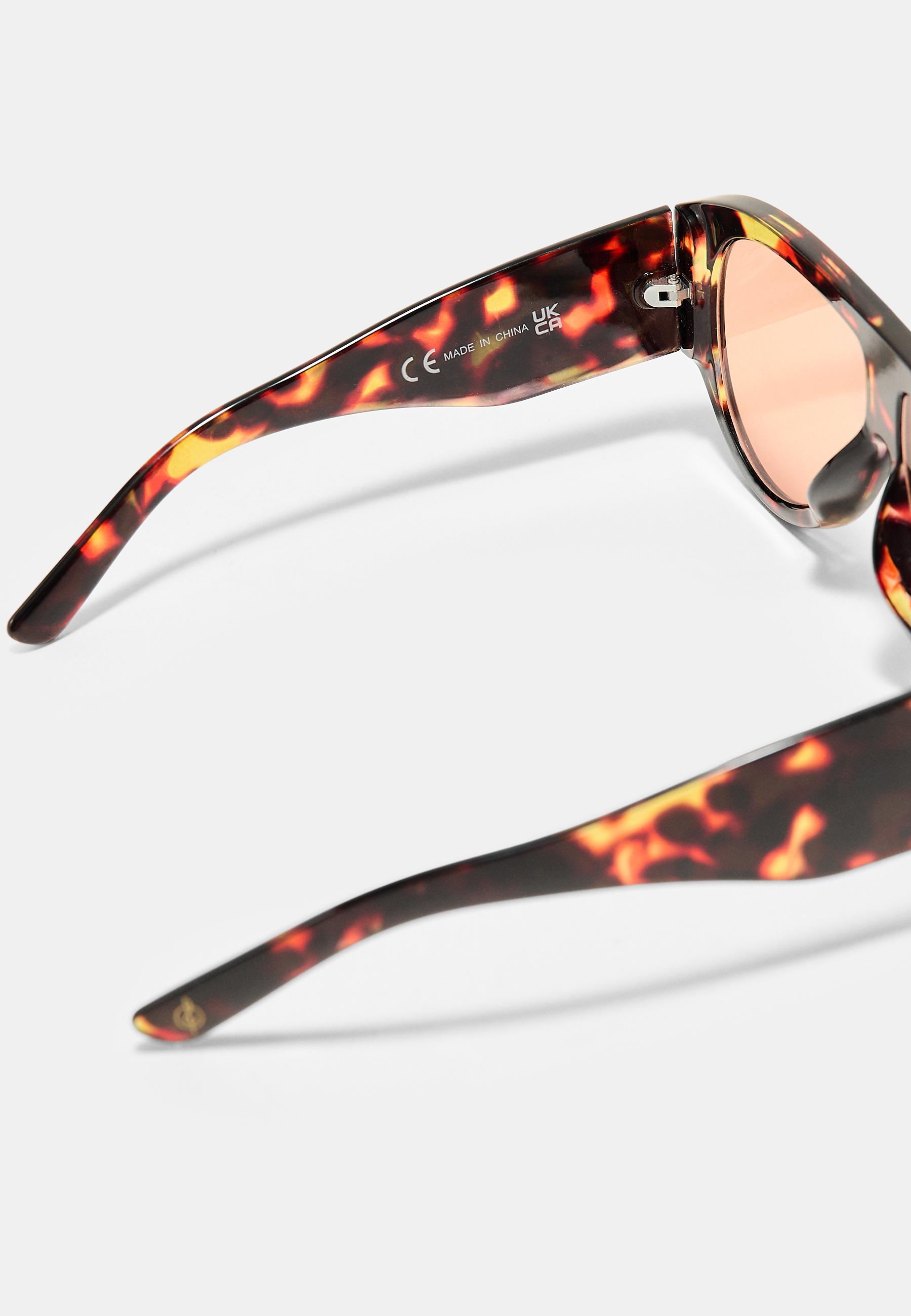 Tortoiseshell-effect sunglasses — Orange