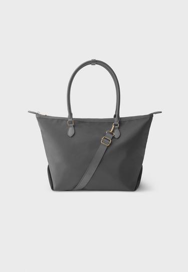 Contrast crossbody shopper bag — Dark grey 1