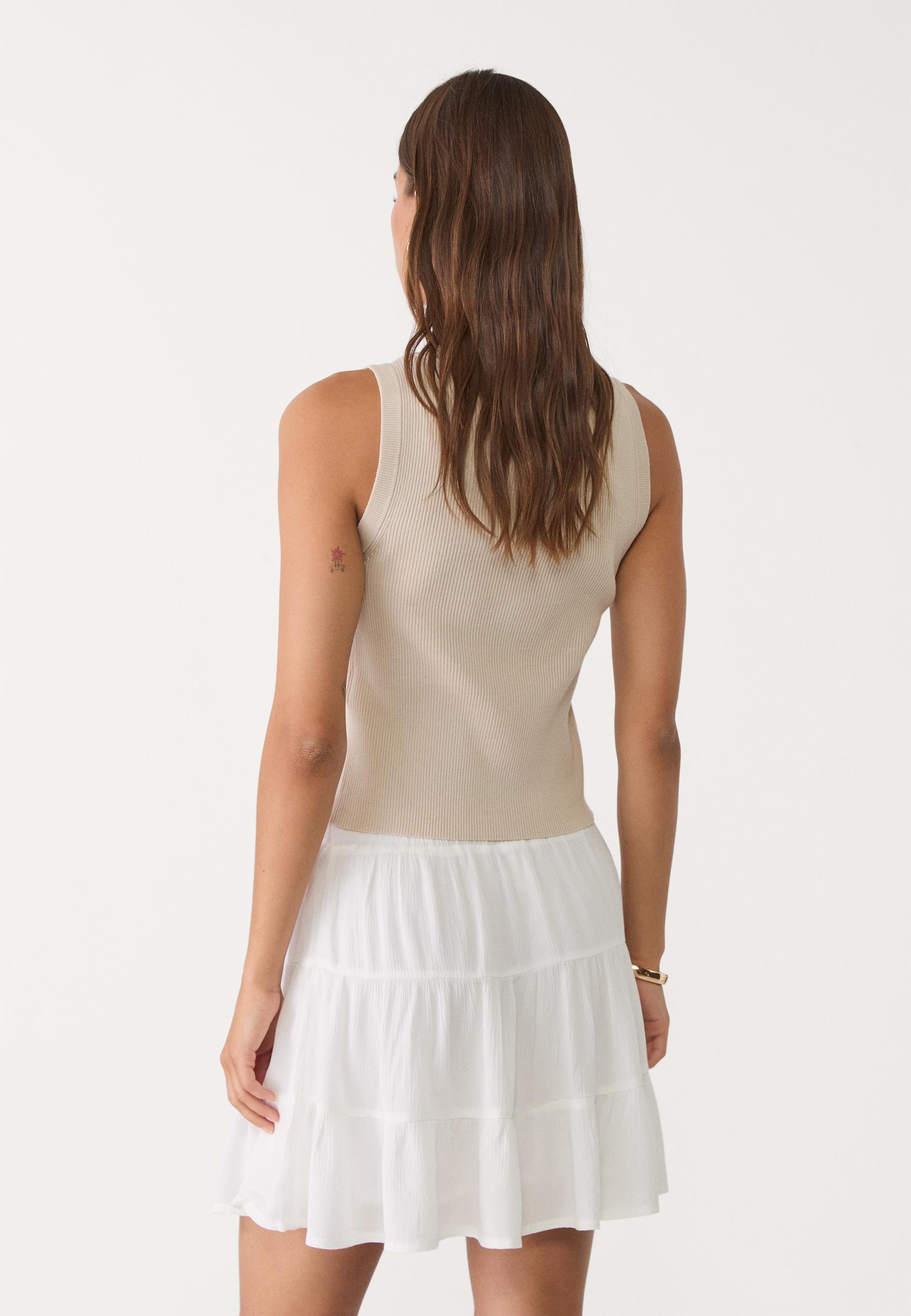 【関税&送料込】Balmain White Viscose Blend Mini Skirt Balmain White Viscose Mini Skirt | ModeSens