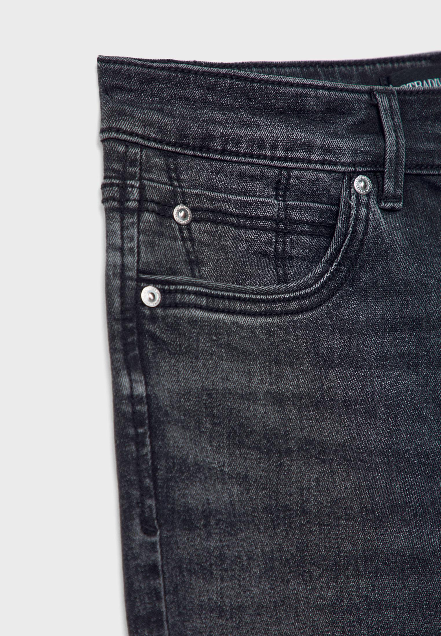 D78 Cropped bell bottom jeans — BLACK DENIM RINSE WASH