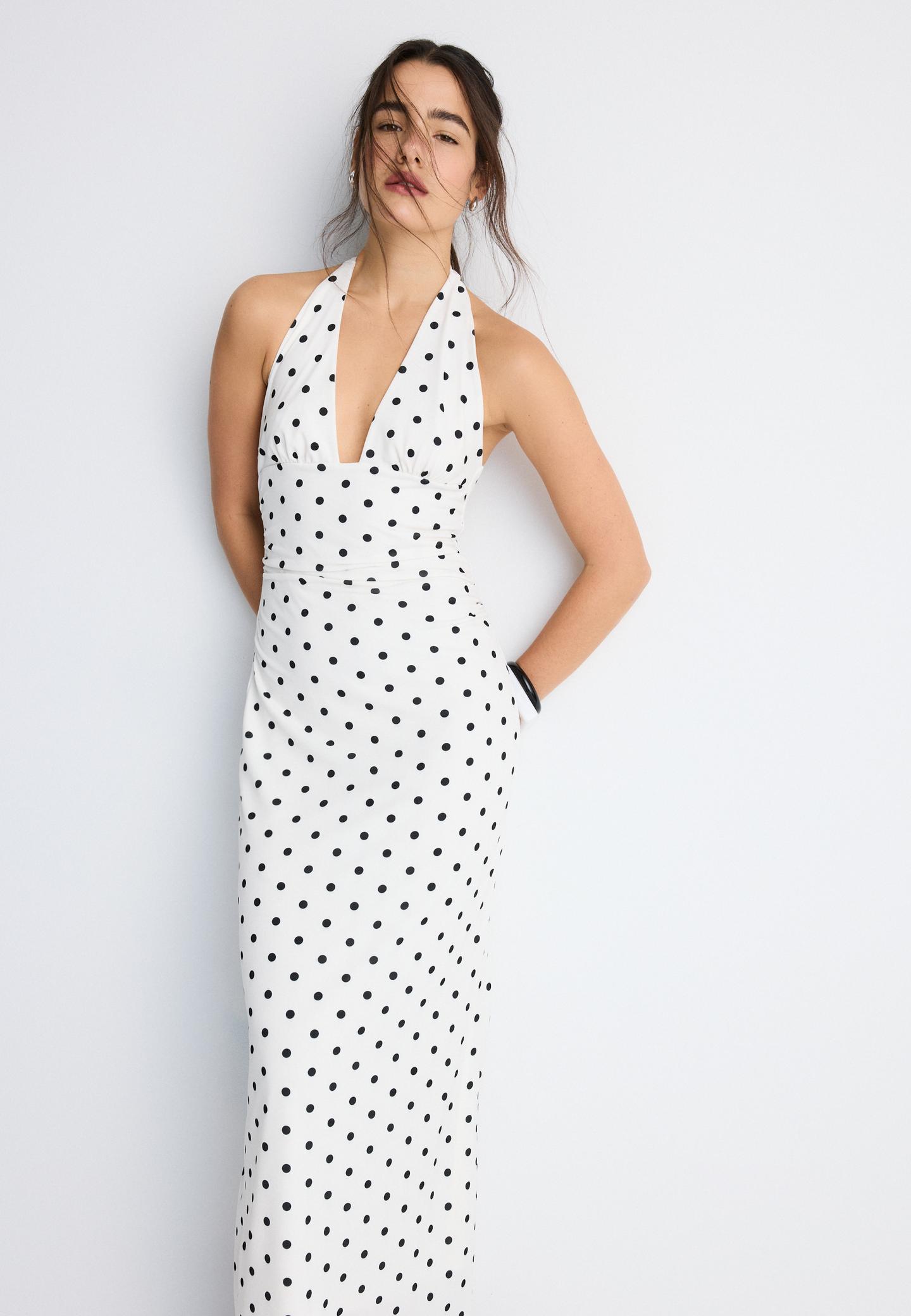 Abito midi in jersey a coste - Marrone scuro - DONNA | H&M IT Abito midi in jersey a coste - Marrone scuro - DONNA | H&M IT