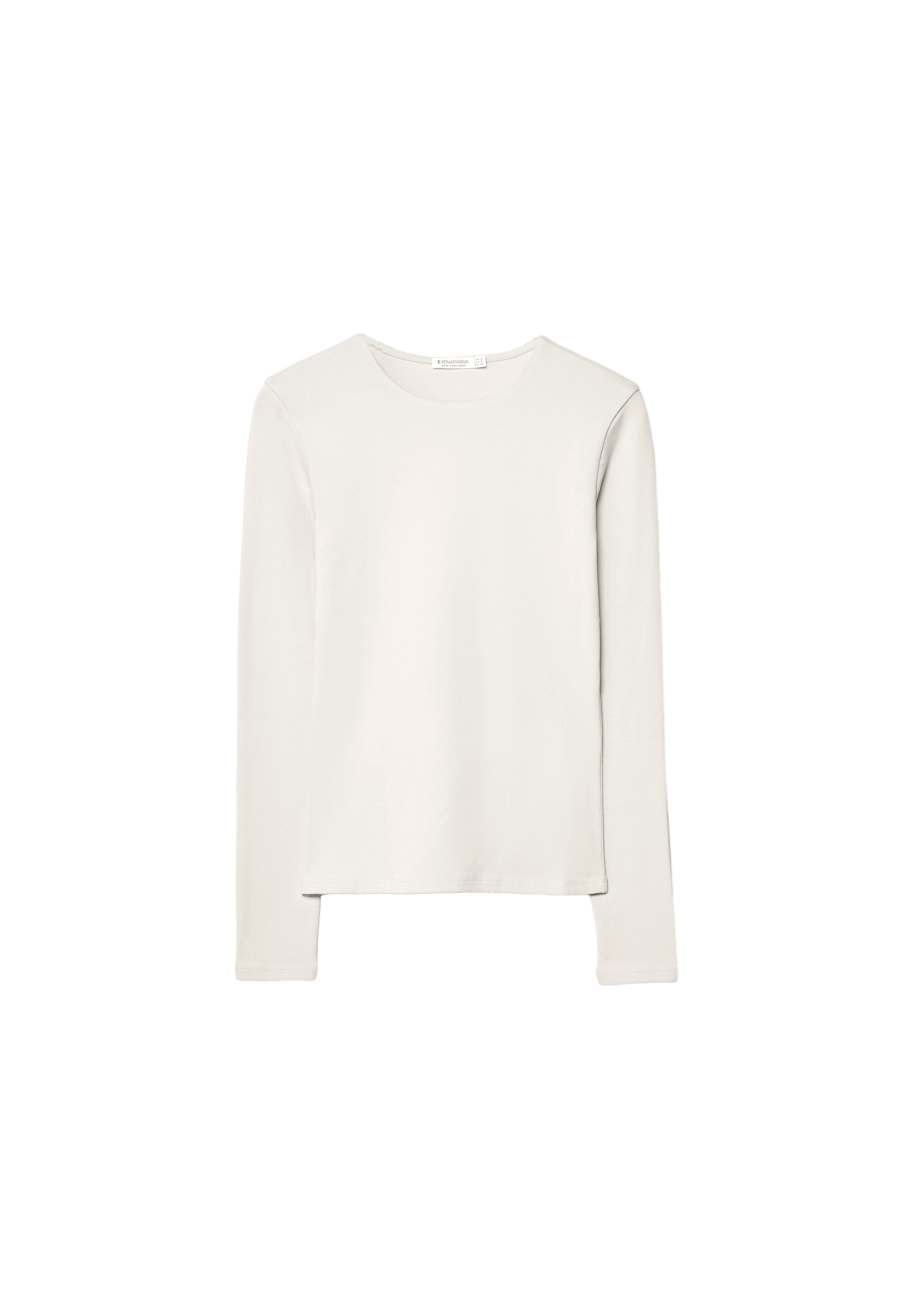 Basic long sleeve T-shirt — Ecru