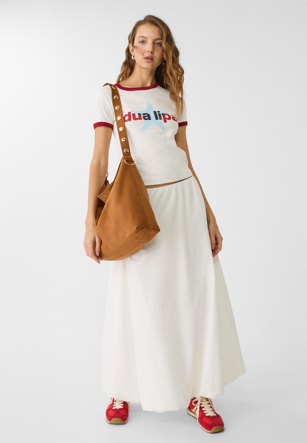 Bolso bucket efecto ante asa detalle