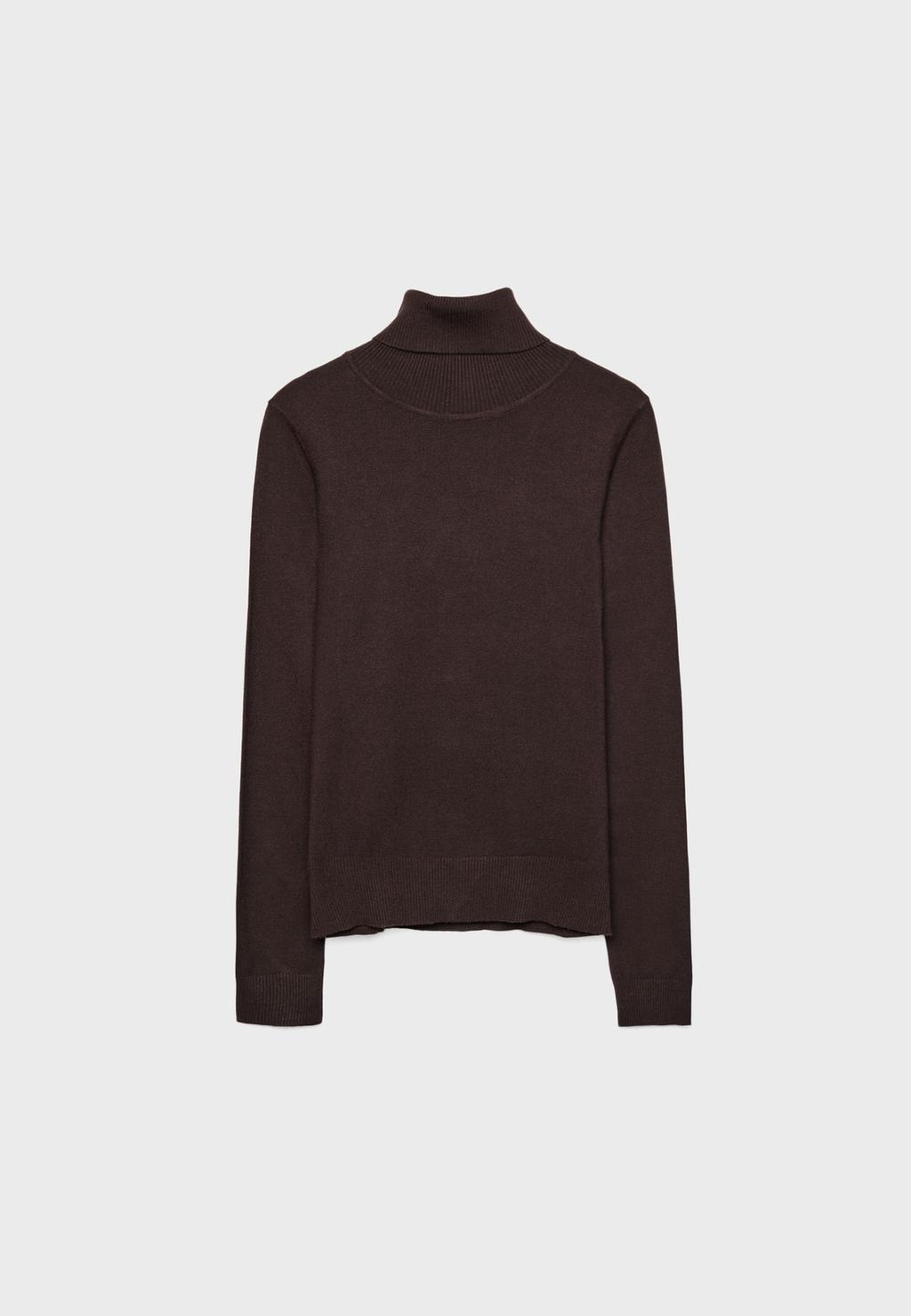 Basic knit turtleneck sweater
