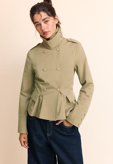 Fitted buttoned blazer — Beige 1