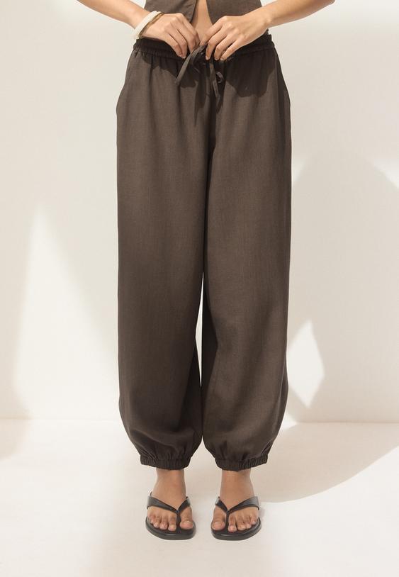 lineneffect sarouel trousers