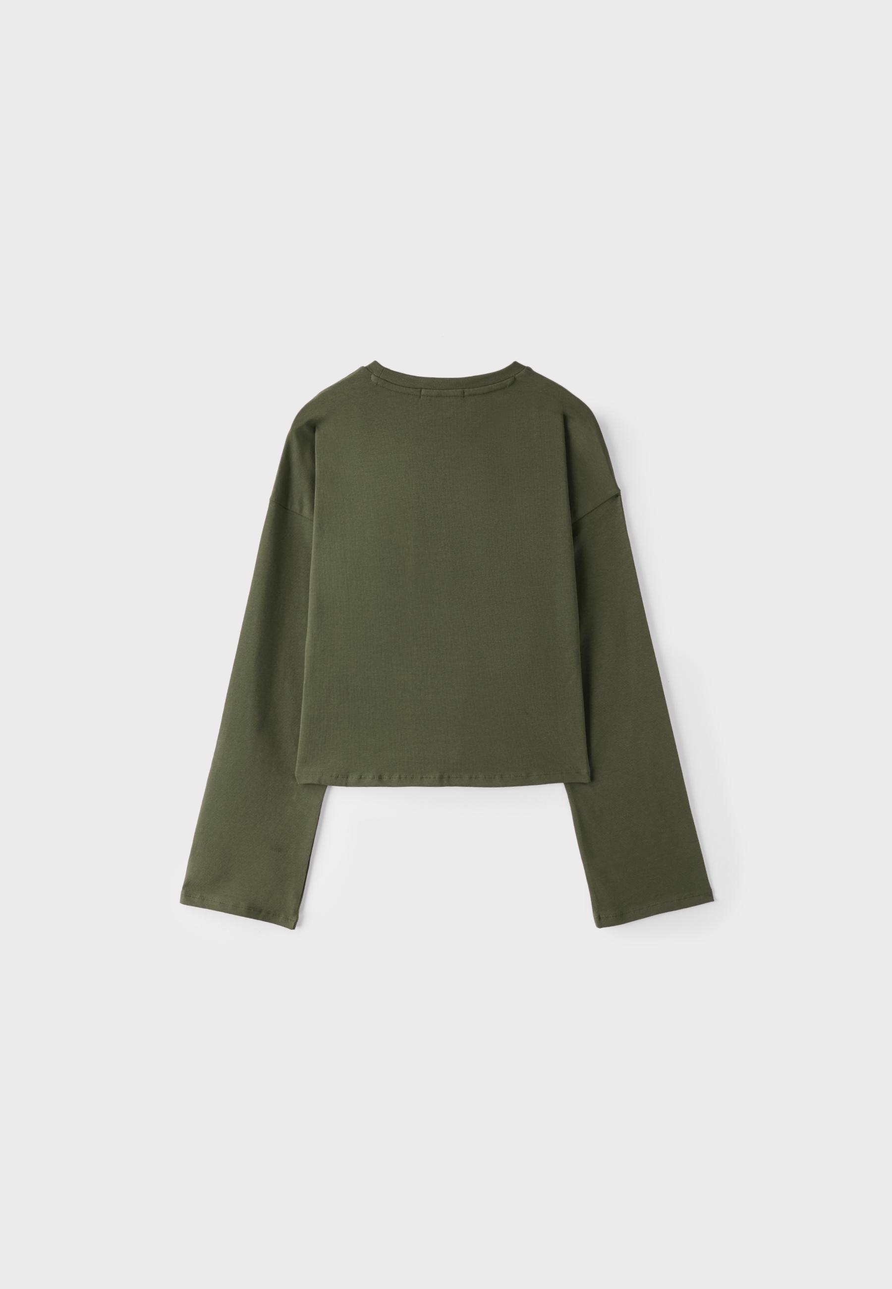 Kimono sleeve T-shirt — Khaki