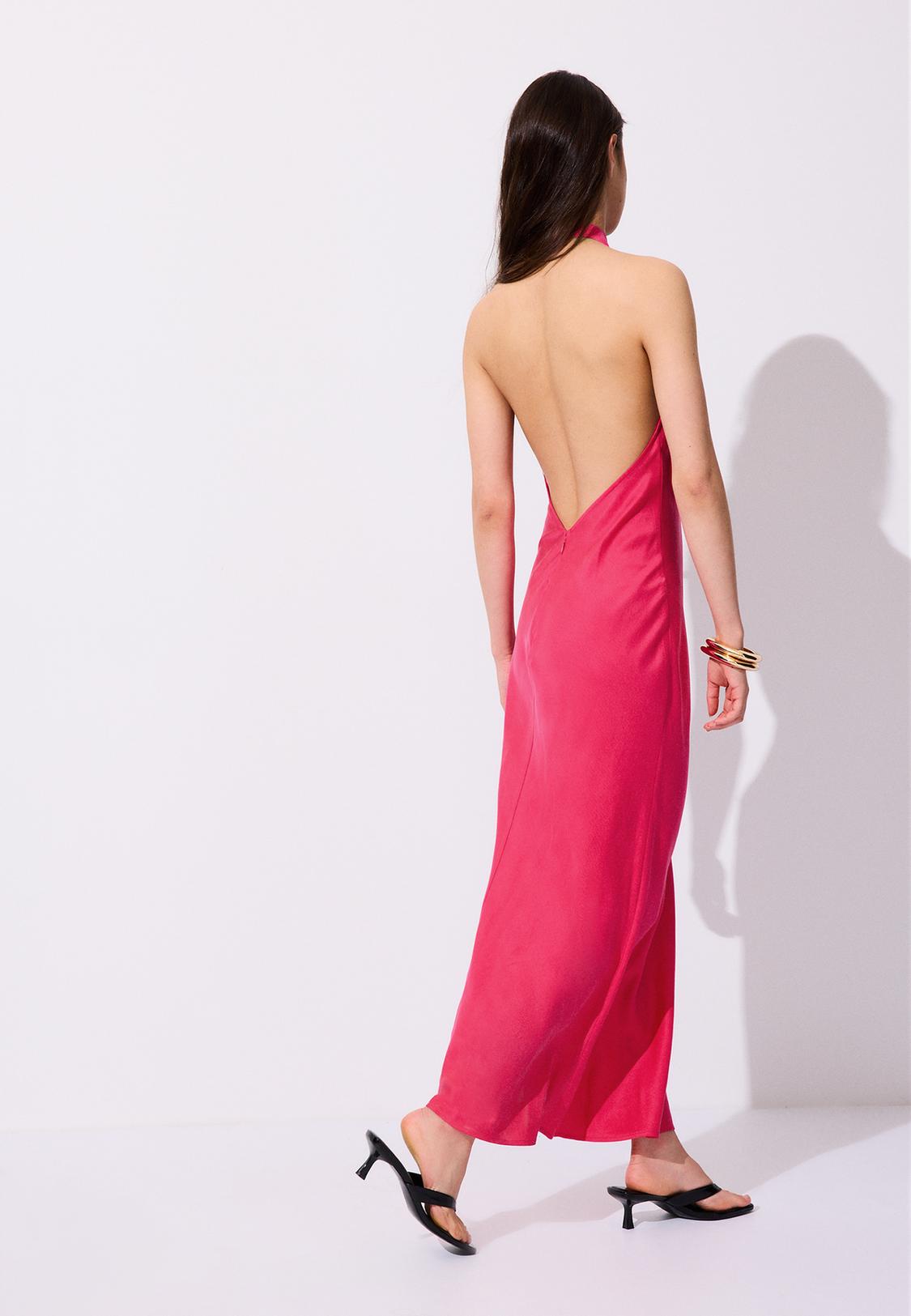 Backless halter midi dress - Women's fashion | Stradivarius Turkey Backless halter midi dress - Women's fashion | Stradivarius Turkey
