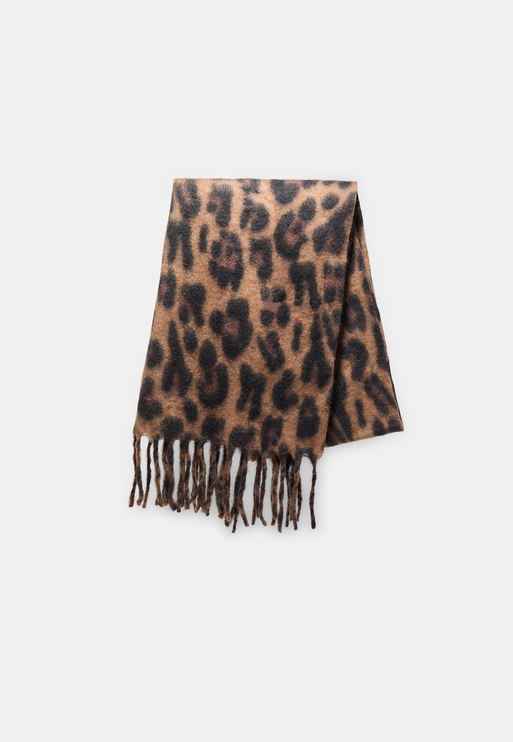 Sciarpa con frange - Beige/leopardato - DONNA | H&M IT Sciarpa con frange - Beige/leopardato - DONNA | H&M IT
