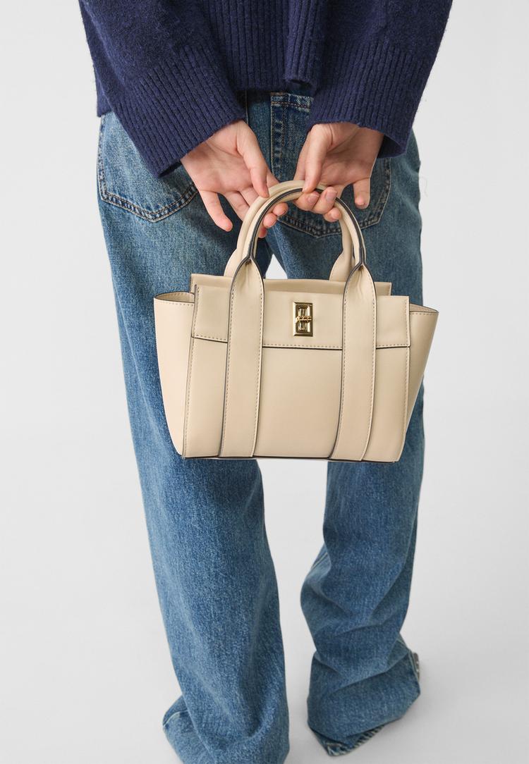bolso tote con cierre