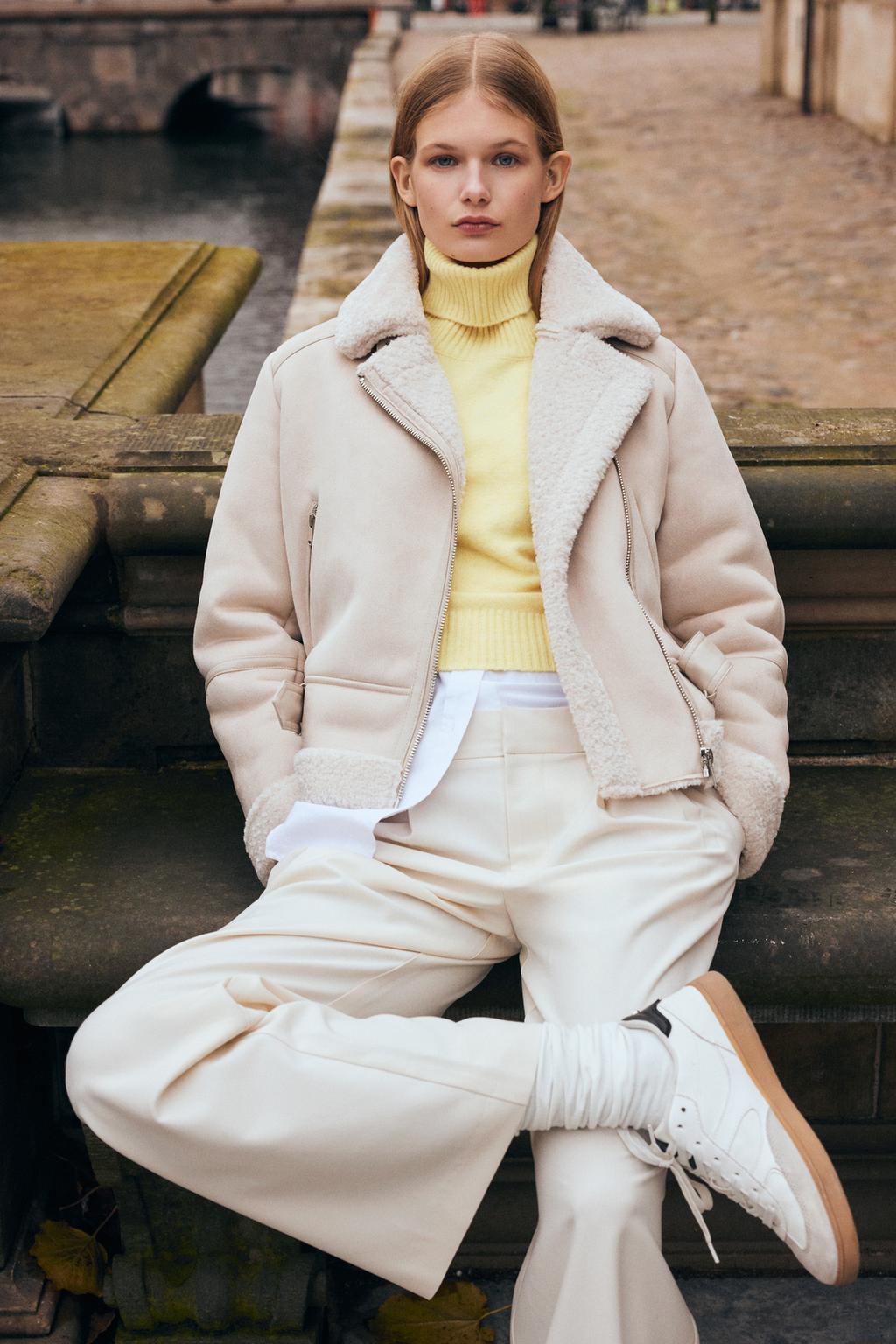 Cazadora biker doble faz efecto ante