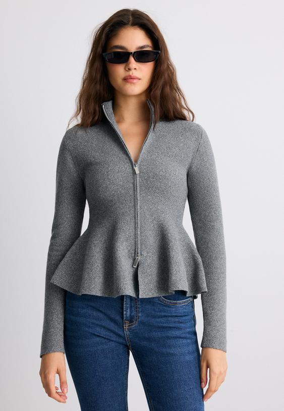 sweater de malha com peplo